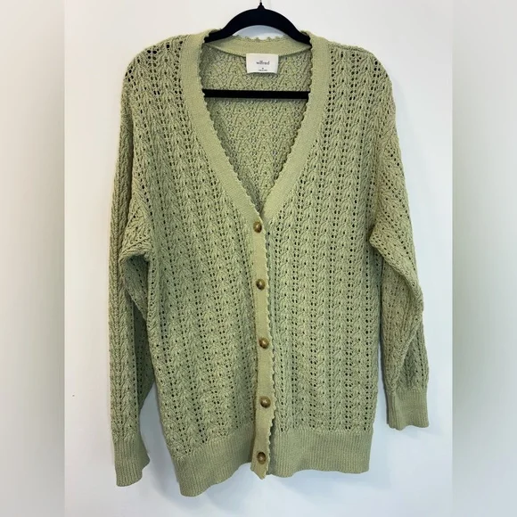 Aritzia Wilfred Reverence Crochet Knit Cardigan - Picture 3 of 6
